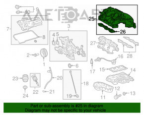 Colector de admisie partea superioară Lexus RX450h 16-22