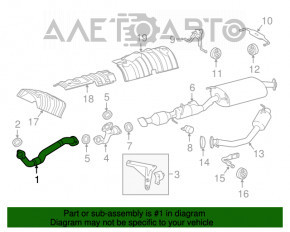 Teava de evacuare fata Lexus RX450h 16-22