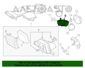 Воздуховод на коллектор Lexus RX450h 16-22