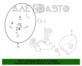 Volan gol Nissan Murano z52 19-20 piele neagra