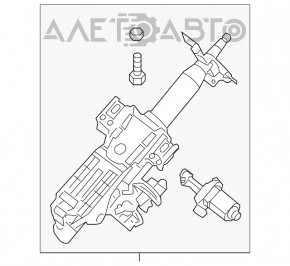 Рулевая колонка Nissan Murano z52 19- с сервоприводом
