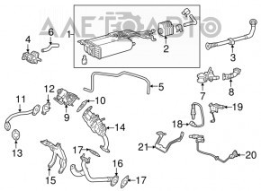 Conducta EGR Lexus RX450h 16-22 de la supapa