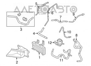 Răcitor ulei transmisie automată Lexus RX450h 16-19