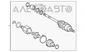 Привод полуось передняя левая Lexus RX450h 16-22 AWD