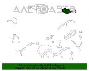 Conducta de aer Torpedo dreapta Nissan Murano z52 19-