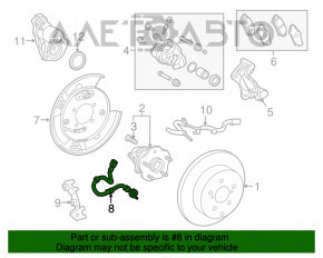 Furtun frana spate dreapta Lexus RX350 RX450h 16-22