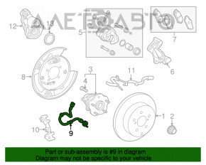 Furtun frana spate stanga Lexus RX350 RX450h 16-22