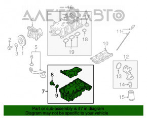 Поддон двигателя Ford Explorer 13-19 3.5 тип 2