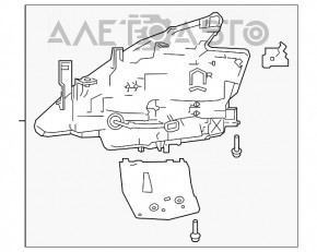 Far dreapta fata Nissan Murano z52 19-asamblare suport LED