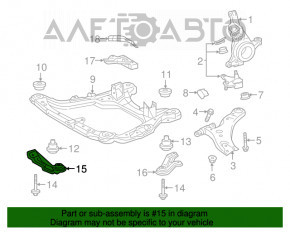 Лопух переднего подрамника передний правый Lexus RX350 RX450h 16-22