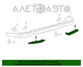 Buza bara spate stanga Lexus RX450h 16-19