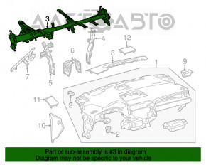 Труба подторпедная усиление Lexus RX350 RX450h 16-19