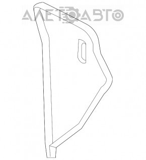 Decorație panou frontal, lateral dreapta Lexus RX350 RX450h 16-22 negru