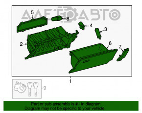 Torpedo, torpedo Lexus RX350 RX450h 16-22 negru