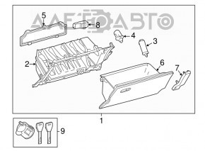 Torpedo, torpedo Lexus RX350 RX450h 16-22 negru