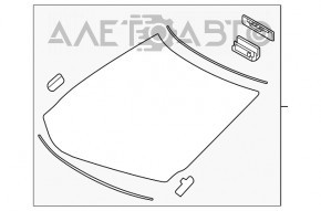 Parbriz Lexus RX350 RX450h 16-17 incalzit