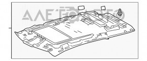 Garnitură Lexus RX350 RX450h 16-17 sub trapă, gri