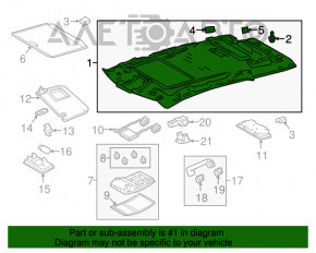 Garnitură Lexus RX350 RX450h 16-17 sub trapă, gri