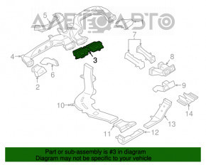 Canal de aer central panou frontal BMW 5 G30 17-23