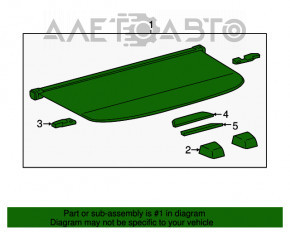 Corda portbagaj Lexus RX350 RX450h 16-22 negru