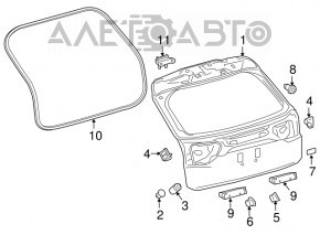 Usa portbagaj goala cu sticla Lexus RX350 RX450h 16-22