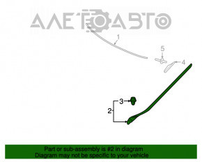 Molura parbriz stanga Lexus RX350 RX450h 16-22