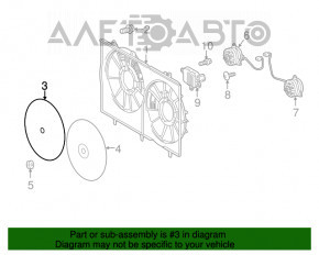 Rotor ventilator de racire dreapta Toyota Sienna 17-20 3.5