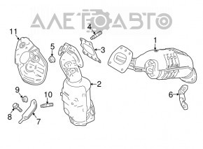 Colector de evacuare spate cu catalizator Toyota Sienna 17-20 3.5