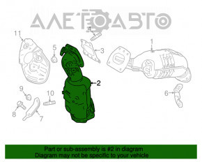 Galerie de evacuare fata cu catalizator Toyota Sienna 17-20 3.5