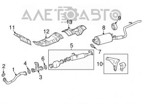 Downpipe Toyota Sienna 17-20 3.5 AWD