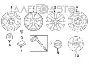 Disc roata R17 Hyundai Elantra UD 11-16 bordura