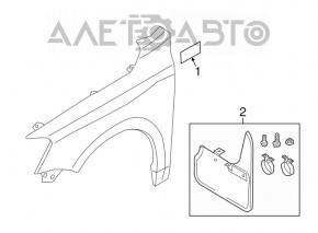 Брызговик передний правый VW Jetta 11-18 USA