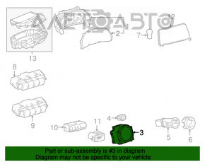 Ceas Lexus RX350 RX450h 16-19 pentru navigatie