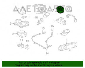 Modulul de control al încălzirii și ventilației scaunelor pentru Lexus RX350 RX450h 16-22