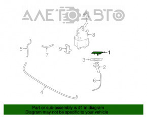 Capacul duzei de spălare a farurilor stânga pentru Lexus RX350 RX450h 16-19