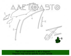 Motor ridicare geam fata dreapta Lexus RX350 RX450h 16-22