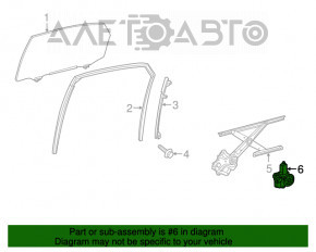 Мотор стеклоподъемника задний правый Lexus RX350 RX450h 16-22