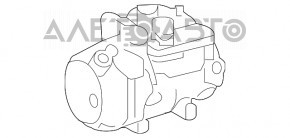 Компрессор кондиционера Lexus RX450h 16-22