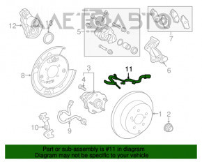 Senzor ABS spate dreapta Lexus RX350 RX450h 16-22 AWD