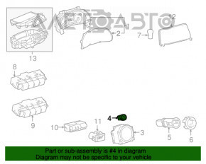 Кнопка start\stop Lexus RX450h 16-19