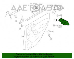 Tampă de comandă lift geam spate dreapta Subaru Forester 14-18 SJ structura