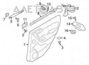 Tampă de comandă lift geam spate dreapta Subaru Forester 14-18 SJ structura